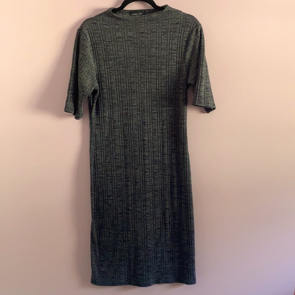 Cotton Candy Couture Ribbed half sleeve long bodycon dress XL